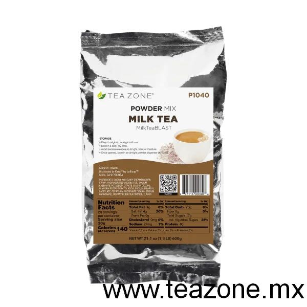 Milk Tea Blast - Té negro con leche - Polvo para Frappé Tea Zone