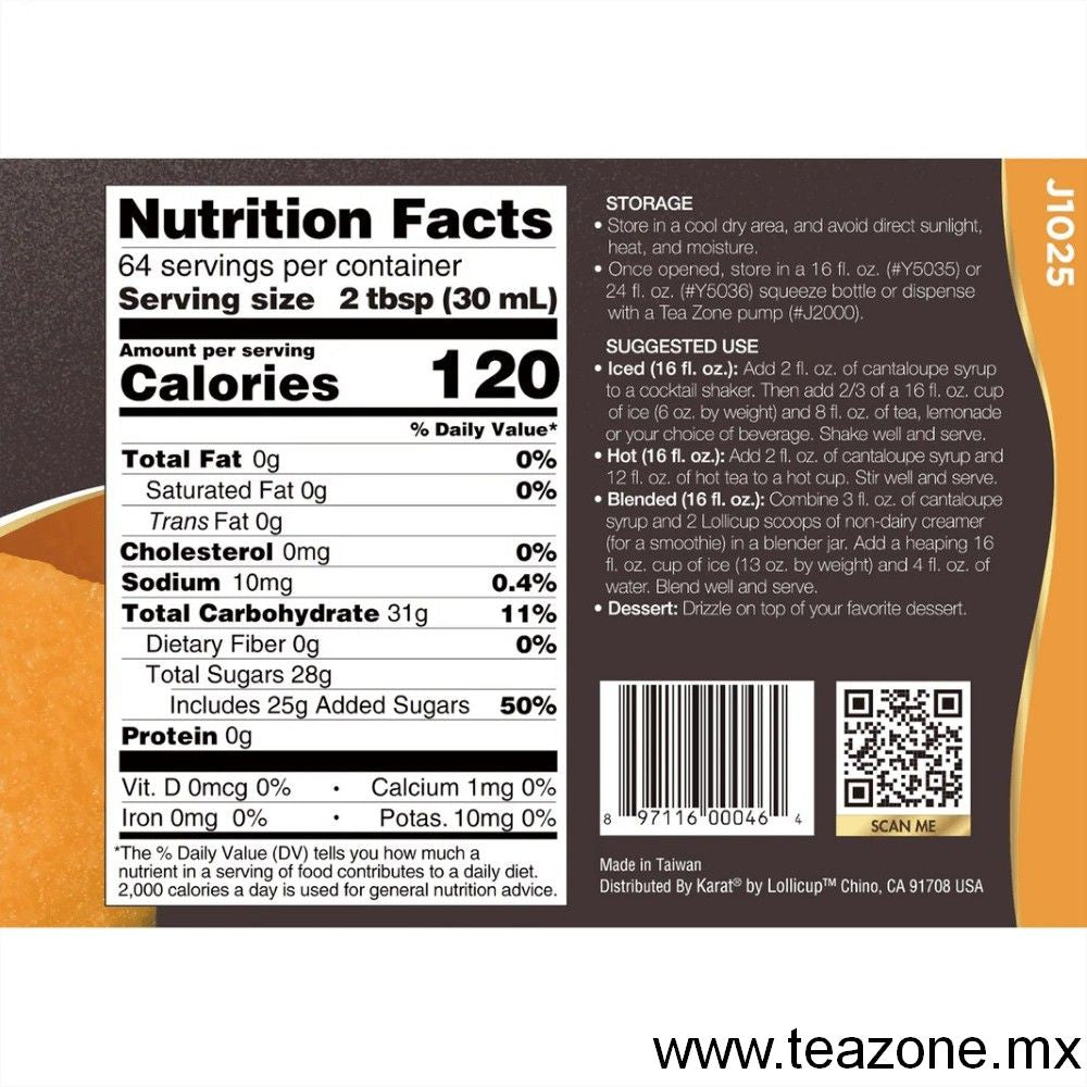 Melón - Jarabe Concentrado Tea Zone